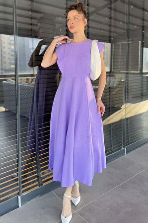 Kadın Bisiklet Yaka Kiloş Elbise