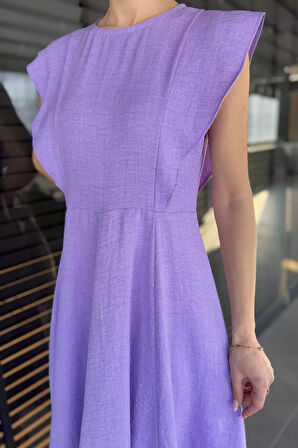 Kadın Bisiklet Yaka Kiloş Elbise