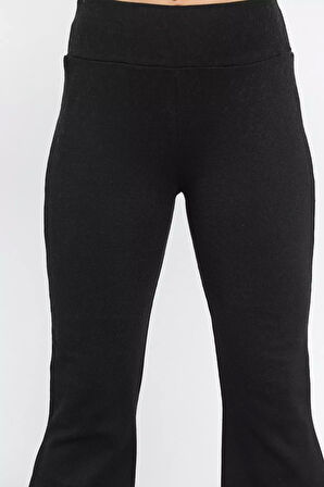 Kadın Yüksel Bel İspanyol Paça Pantolon