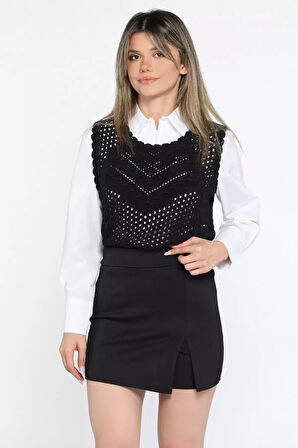 Yırtmaçlı Şort Etek