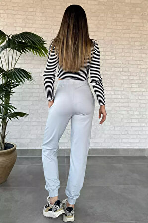 Kadın Bel Ve Paça Lastikli Eşofman Altı