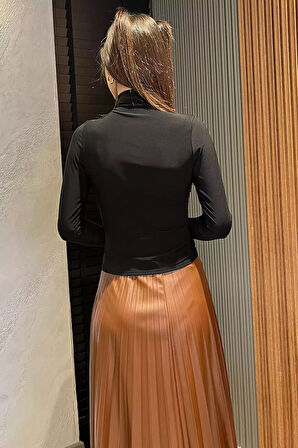 Kadın Bel Ve Omuz Drapeli Bluz