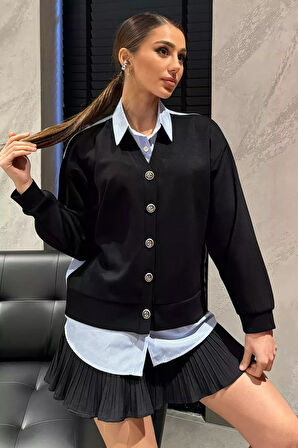 Kadın Hırka Kombinli Gömlek