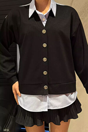 Kadın Hırka Kombinli Gömlek