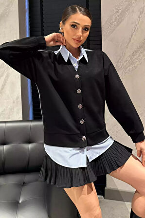 Kadın Hırka Kombinli Gömlek