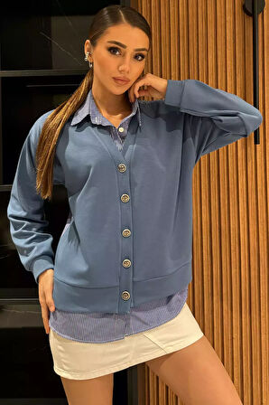 Kadın Hırka Kombinli Gömlek