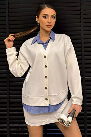 Kadın Hırka Kombinli Gömlek