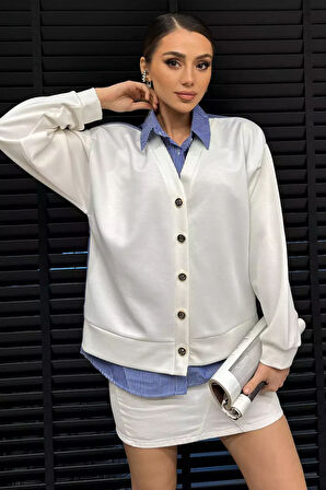 Kadın Hırka Kombinli Gömlek