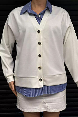 Kadın Hırka Kombinli Gömlek