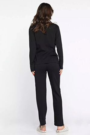 Düğmeli Kadın Pijama Takımı