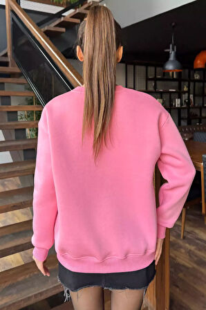 Kadın Fiyonk Nakışlı Şardonlu Sweatshirt