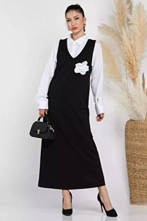 Kadın Gömlek Jile Kombin Elbise