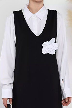 Kadın Gömlek Jile Kombin Elbise