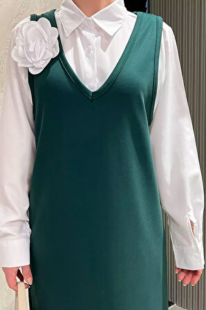 Kadın Gömlek Jile Kombin Elbise