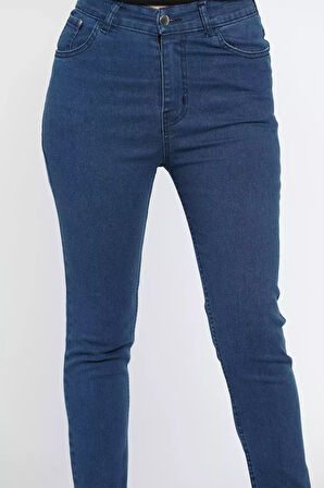 Yüksek Bel Kadın Jean Kot Pantolon