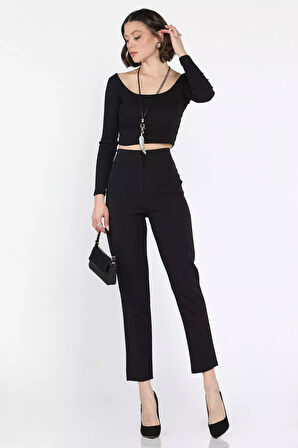 Kadın Boru Paça Pantolon