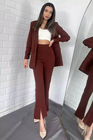 Kadın Paça Yırtmaçlı Tarz Pantolon