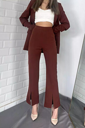 Kadın Paça Yırtmaçlı Tarz Pantolon