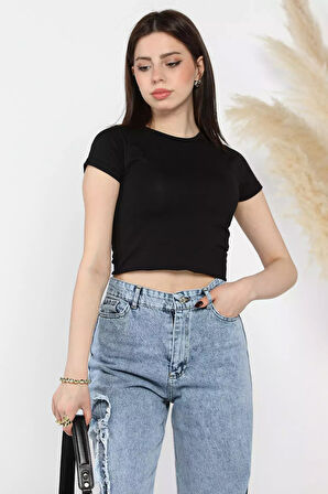 Kadın Bisiklet Yaka T-shirt