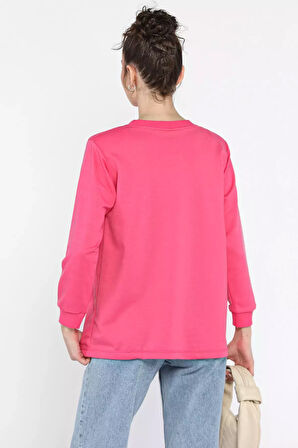 Kadın Bisiklet Yaka Aksesuar Detaylı Bluz