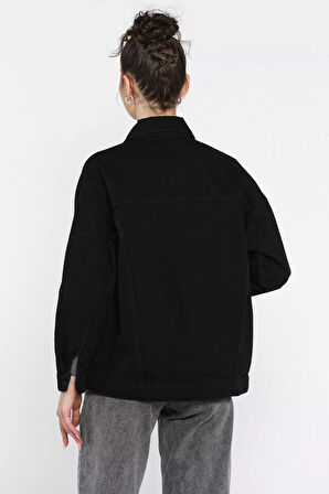 Kadın Oversize Jean Kot Ceket