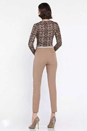 Bel Lastikli Kadın Kumaş Pantolon