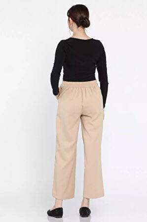 Bel Bağlamalı Büyük Beden Kadın Pantolon