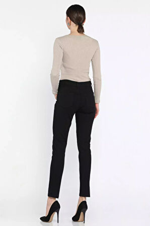 Yüksek Bel Likralı Kadın Slim Fit Jean Pantolon