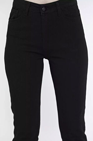 Yüksek Bel Likralı Kadın Slim Fit Jean Pantolon