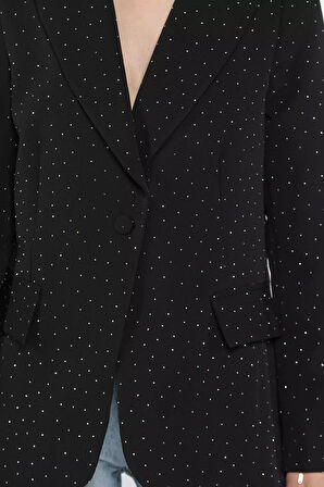Taş Detaylı Kadın Tarz Blazer Ceket