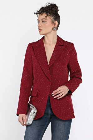 Taş Detaylı Kadın Tarz Blazer Ceket