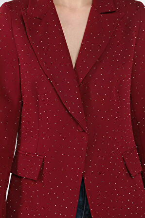 Taş Detaylı Kadın Tarz Blazer Ceket