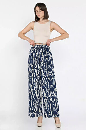 Bel Lastikli Viskon Yürüyüş Pantolonu