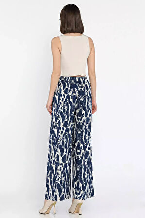 Bel Lastikli Viskon Yürüyüş Pantolonu