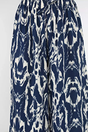 Bel Lastikli Viskon Yürüyüş Pantolonu