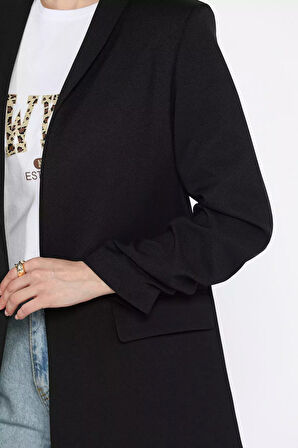 Kol Büzgülü Kadın Blazer Ceket