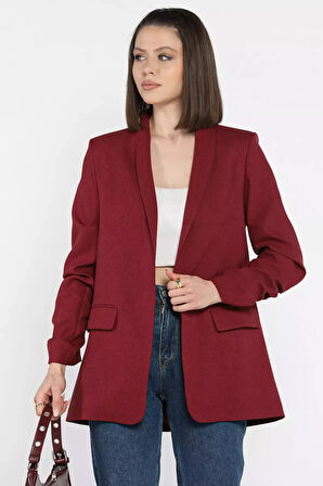 Kol Büzgülü Kadın Blazer Ceket