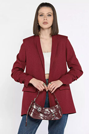 Kol Büzgülü Kadın Blazer Ceket