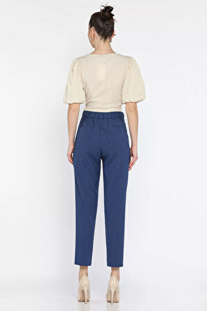 Kadın Yüksek Bel Kumaş Pantolon