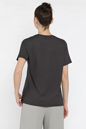 Kadın Bisiklet Yaka Basic Tişört