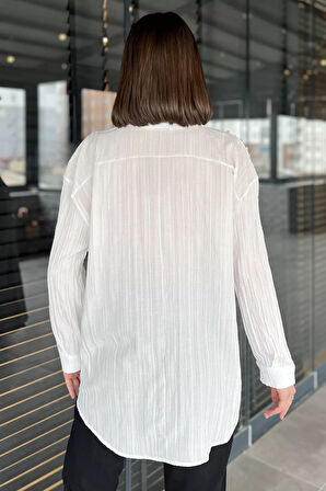 Omuz İncili Kadın Gömlek