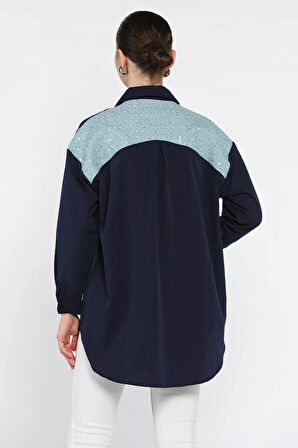 Kot Garnili Kadın Gömlek