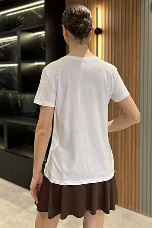 Ön Baskılı Kadın Tişört