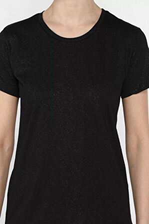 Kadın Bisiklet Yaka Basic Tişört