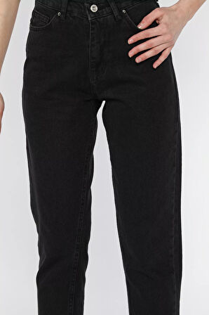 Kadın Yüksek Bel Mom Jeans Kot Pantolon