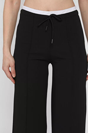 Kadın Çimalı Yüksek Bel Palazzo Pantolon