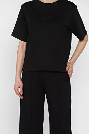 Kadın Nakışlı Çimalı Tişört Pantolon İkili Takım