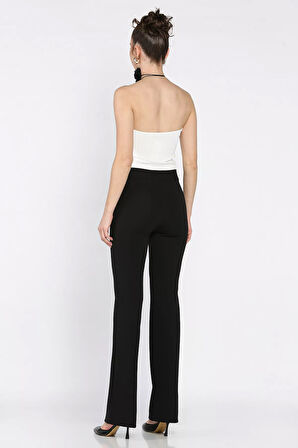 Kadın Yüksek Bel Çimalı Likralı Pantolon