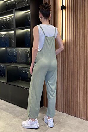 Kadın Ayarlanabilir Askılı Bürümcük Tulum