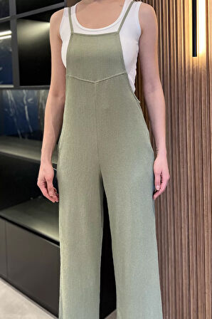 Kadın Ayarlanabilir Askılı Bürümcük Tulum